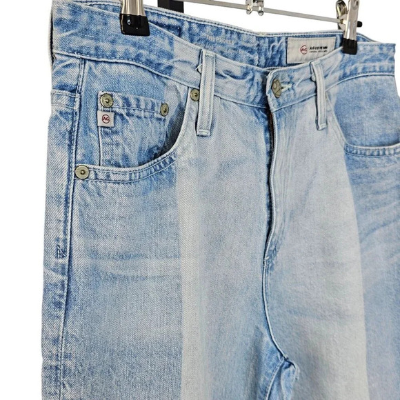 AG Adriano Goldschmied The Phoebe Vintage High Waisted Tapered Leg Raw Edge  28 - Picture 10 of 10